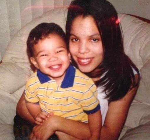 Justin Tatum son Jayson Tatum and wife Brandy.
